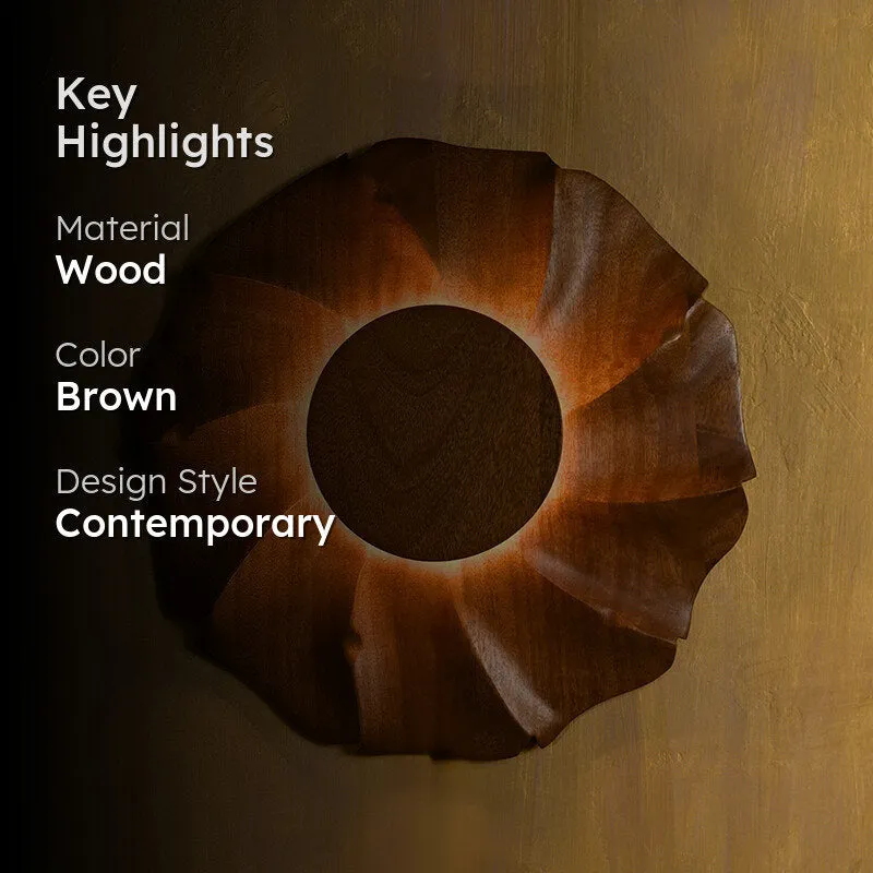 Varnen Wooden Wall Lamp media 2