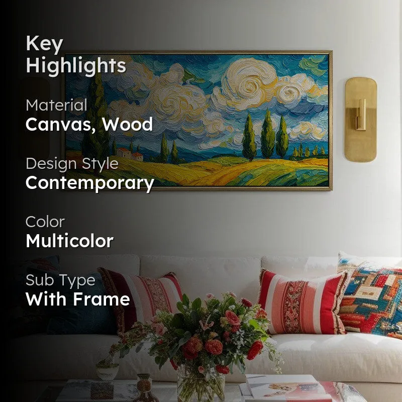Skycrest Canvas Wall Painting With Frame media 2