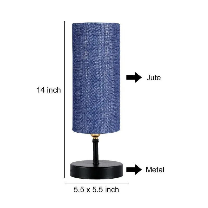 Mini Magic Jute Table Lamp - Blue,Black media 7