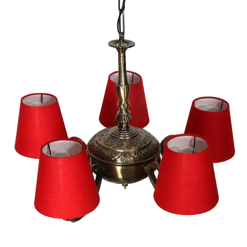 Radiante Conical Golden Antique Ceiling Lamp media 3