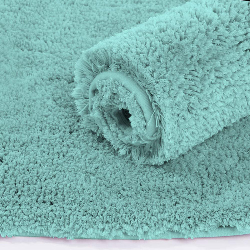 Vegas Luxe Micro Fiber Runner Rug - Aqua media 3