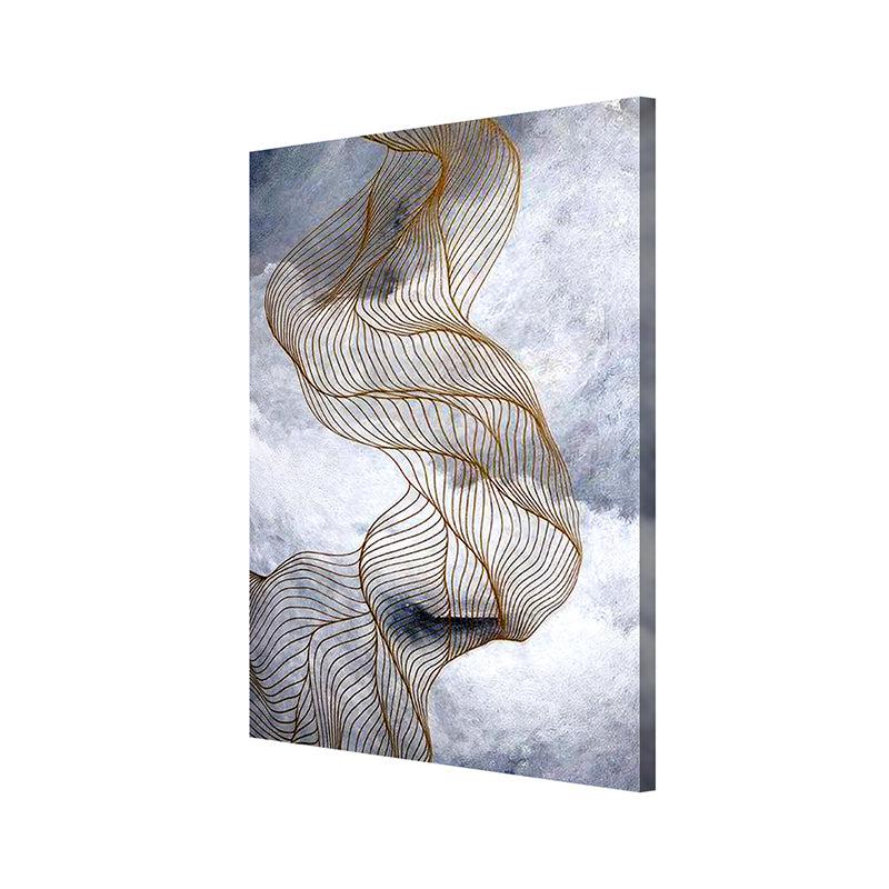 Aurum Silens Abstract Wall Painting media 4