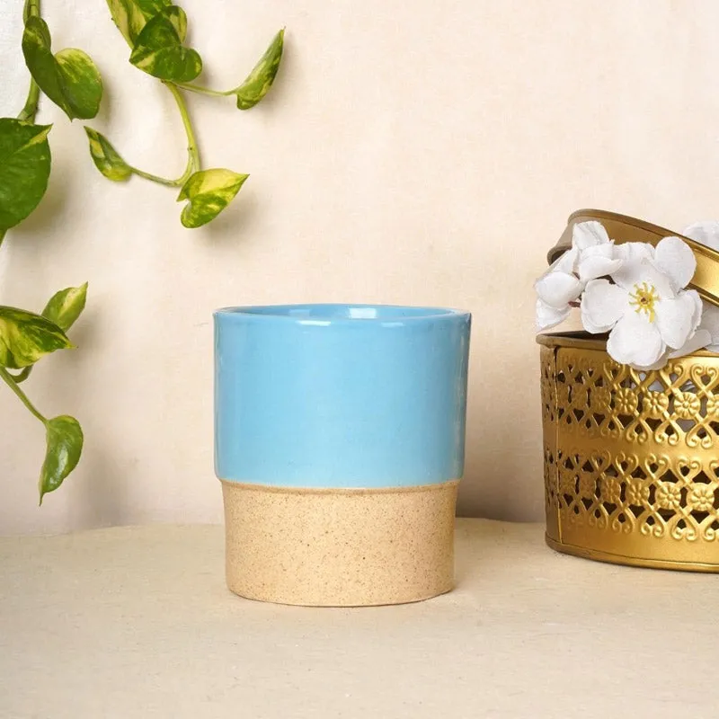 Abinsha Ceramic Pot - Blue media 2