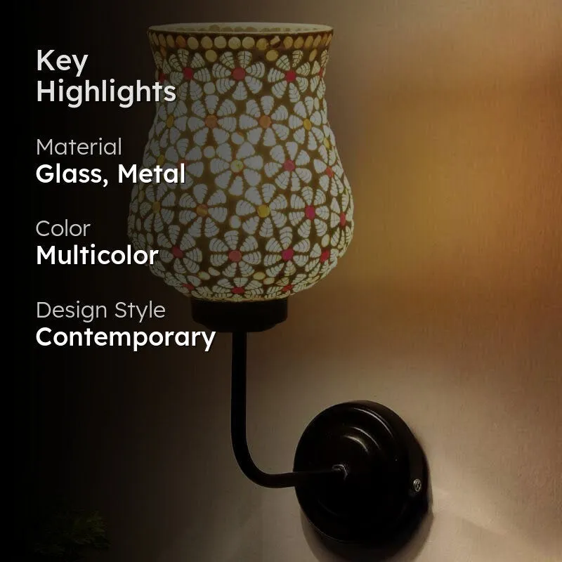 Bareeque Glass & Metal Wall Lamp media 2