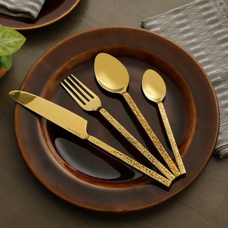Ember Texture Cutlery Set - Four Piece Set