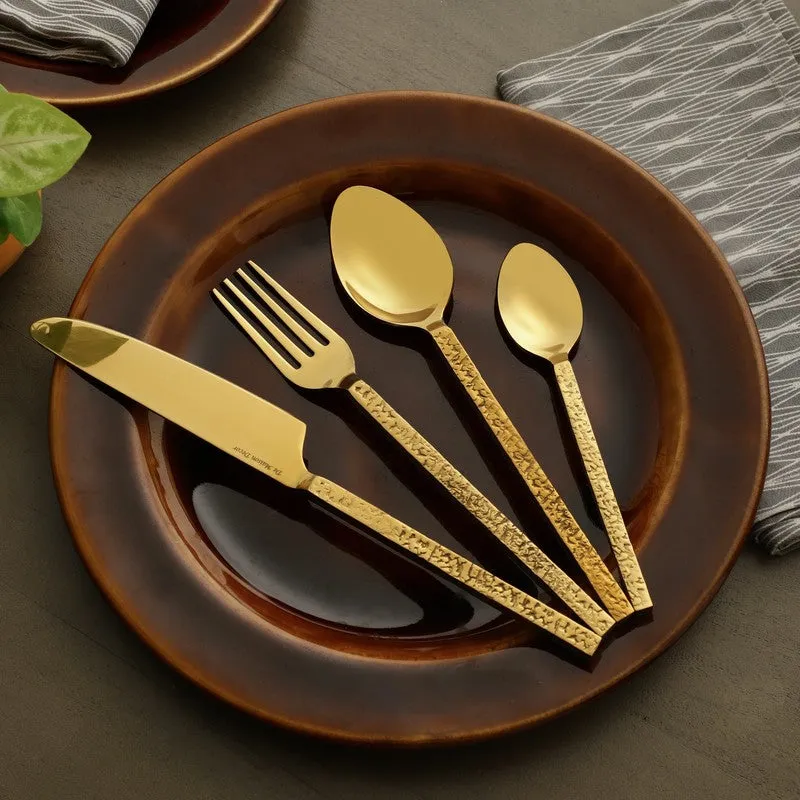 Ember Texture Cutlery Set - Four Piece Set media 1