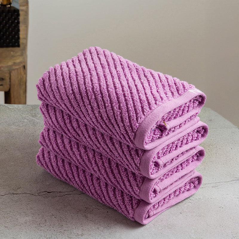 Nautica Riviera Soft Cotton Hand Towel (Lilac) - Set Of Four media 4