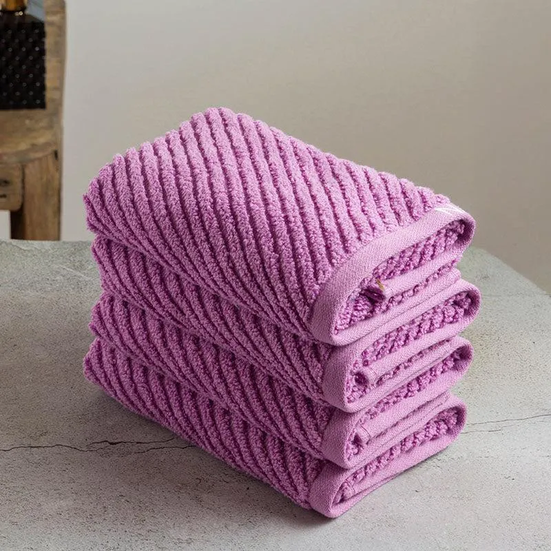 Nautica Riviera Soft Cotton Hand Towel (Lilac) - Set Of Four media 4