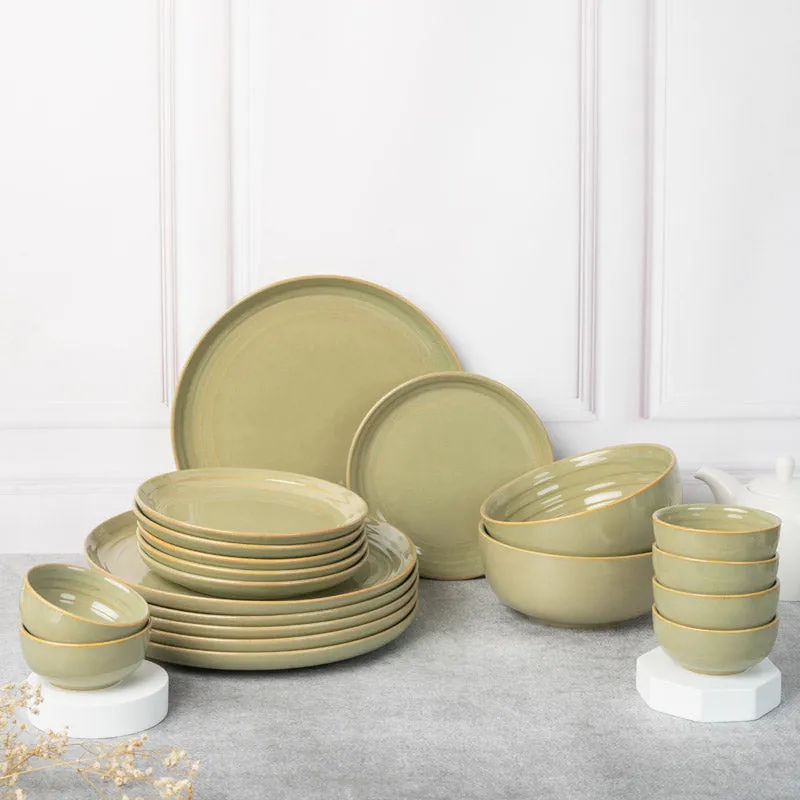 Estia Dining Set (Olive Green) - 20 Piece Set media 1