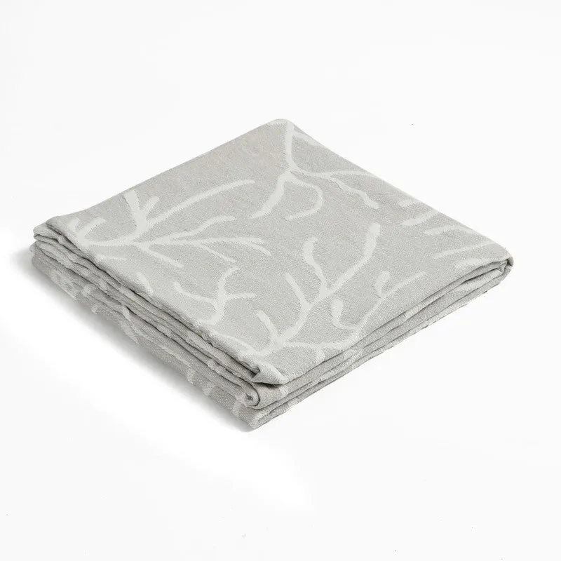 Petalyn Abstract Cotton Throws - Grey media 3