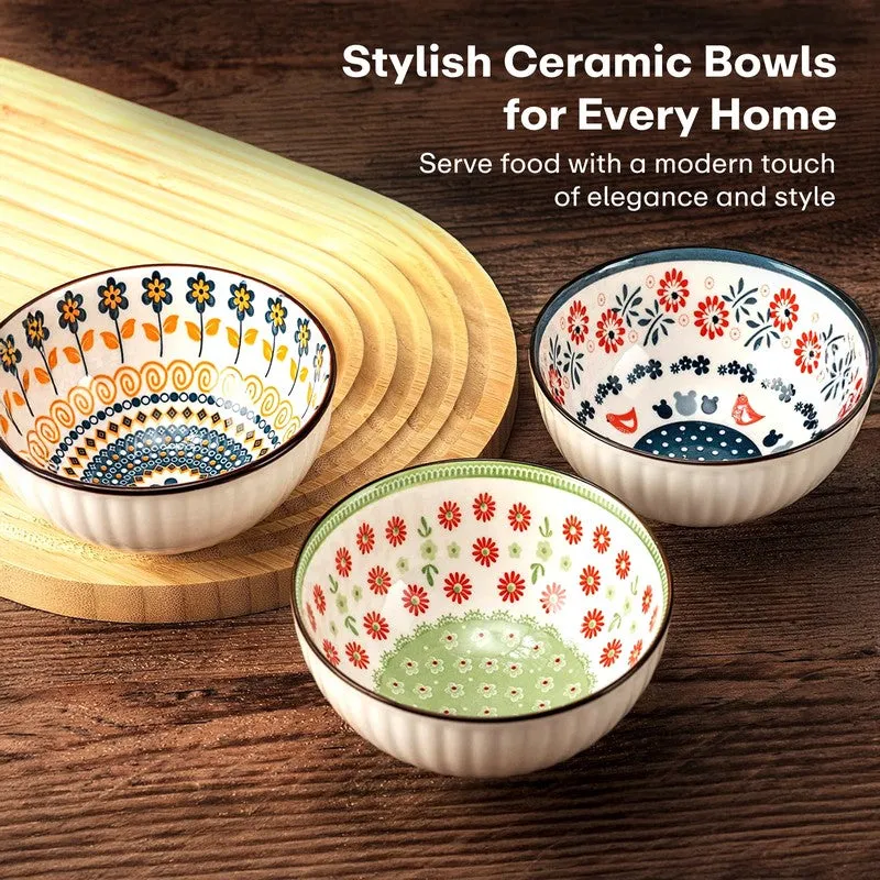 Rioware TableBloom Ceremic Snack Bowls (250 mL Each) - Set Of Four media 7