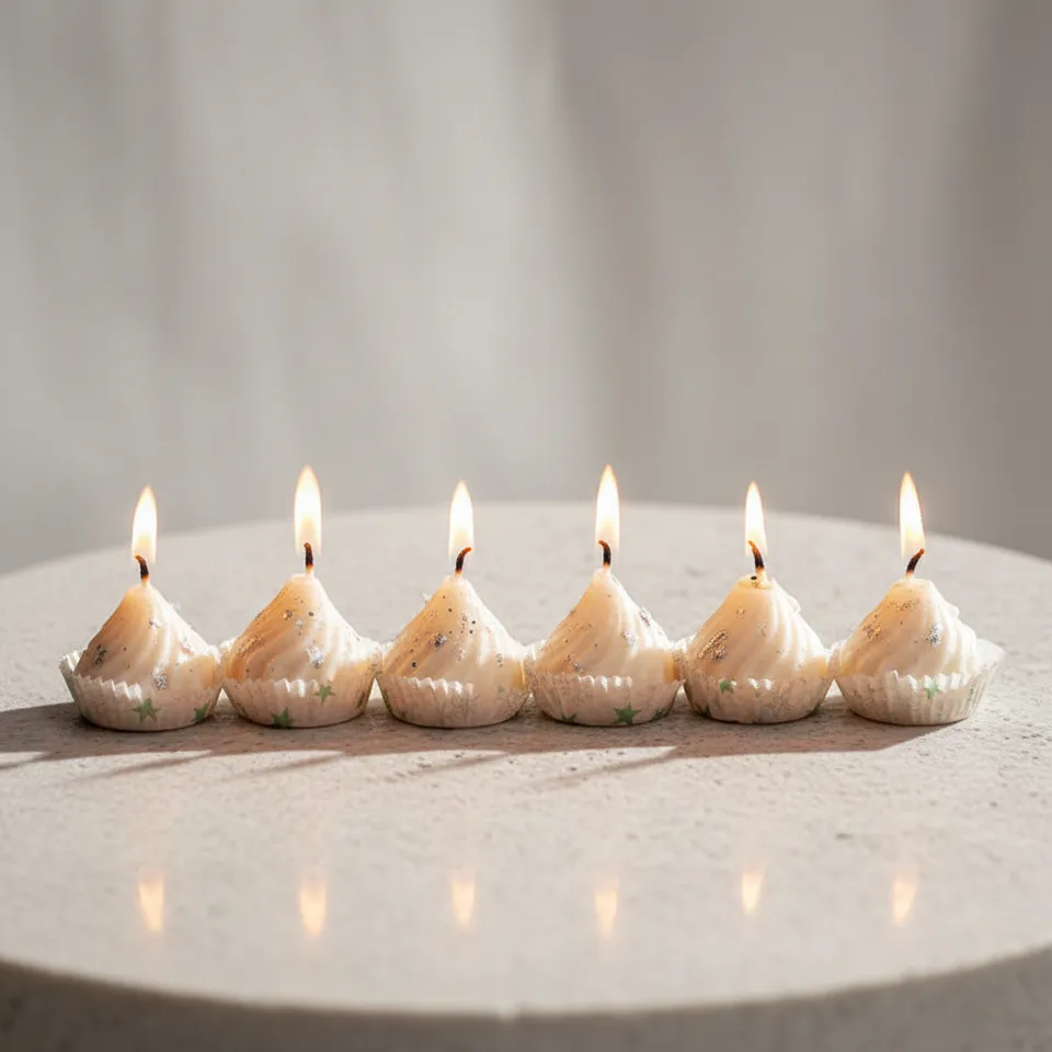 Modak Jasmine Scented Candle - Set Of Six media 1