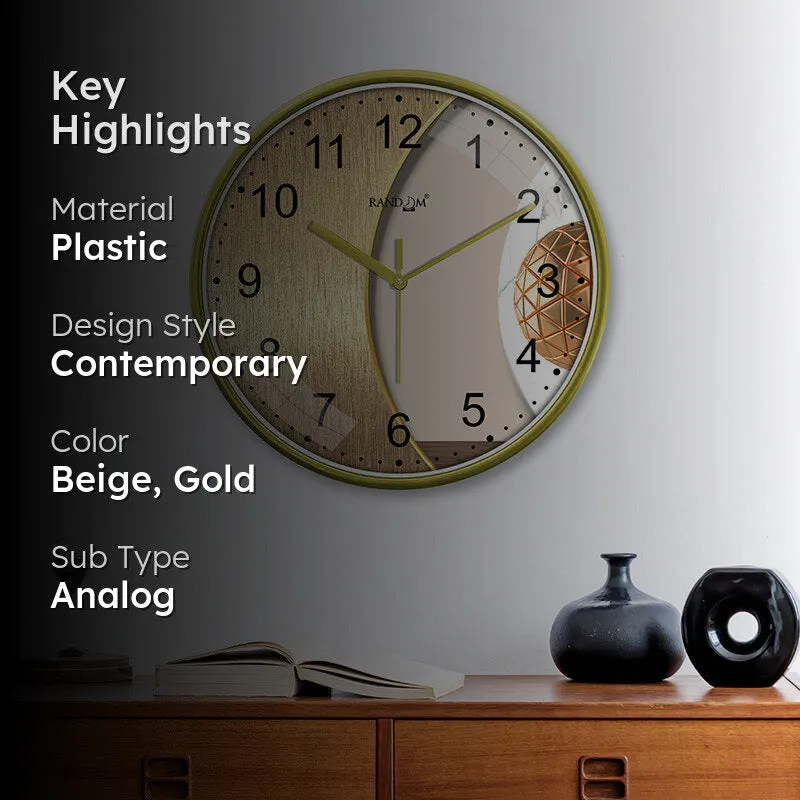 Foil Semi Plastic Analog Wall Clock media 2