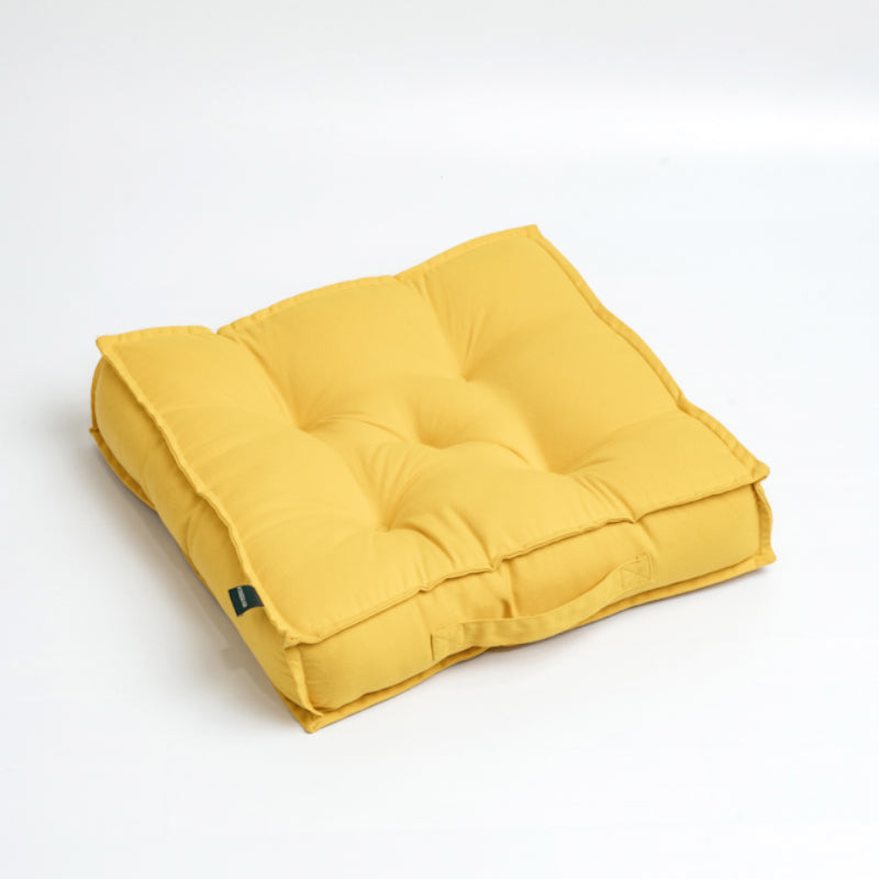 Tara Floor Cushion (Mustard Yellow) - Set Of Two media 5