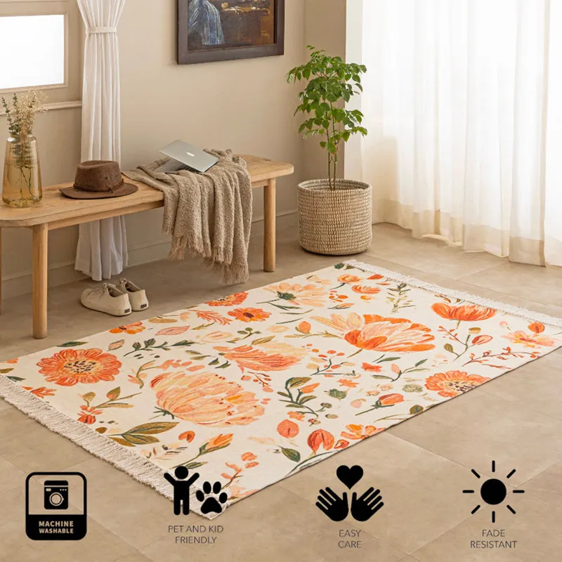 Padhmaja Handwoven Cotton Rug media 8