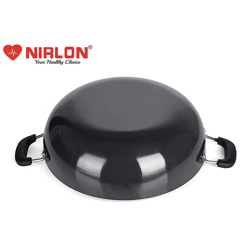 Nirlon Hard Anodized Kadhai - 3800 mL/10 Inches media 6