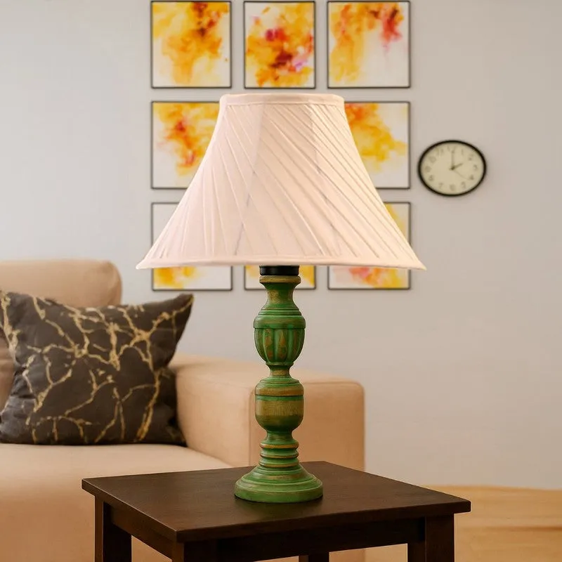 Arvello Oryn Wooden Table Lamp - Ivory media 4