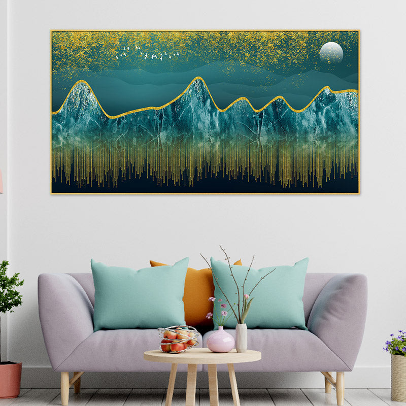 Silver Lining Canvas Wall Painting