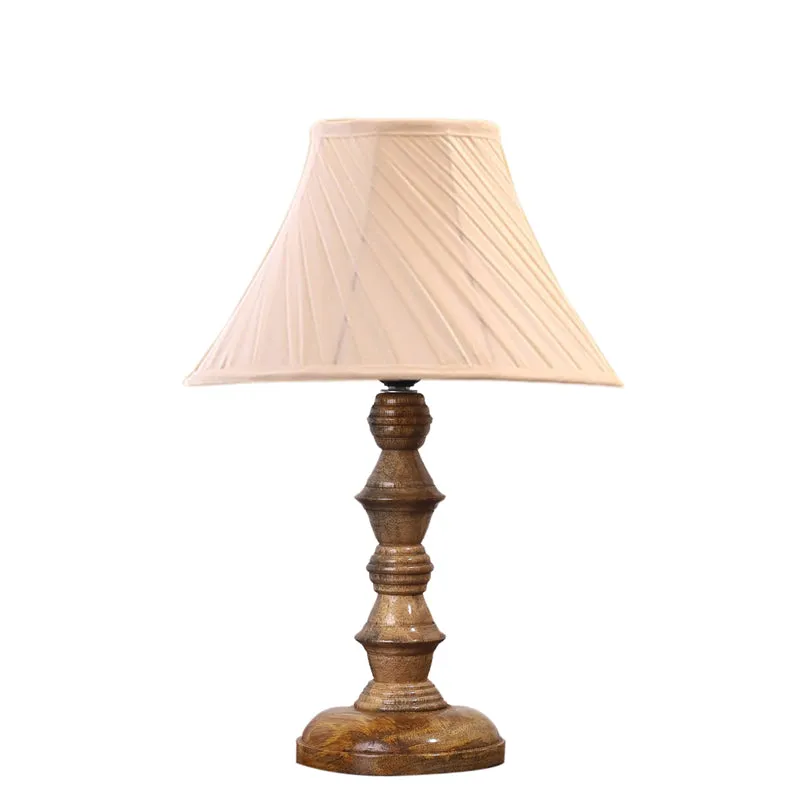 Twistra I Timber Wooden Table Lamp - Ivory,Brown media 6