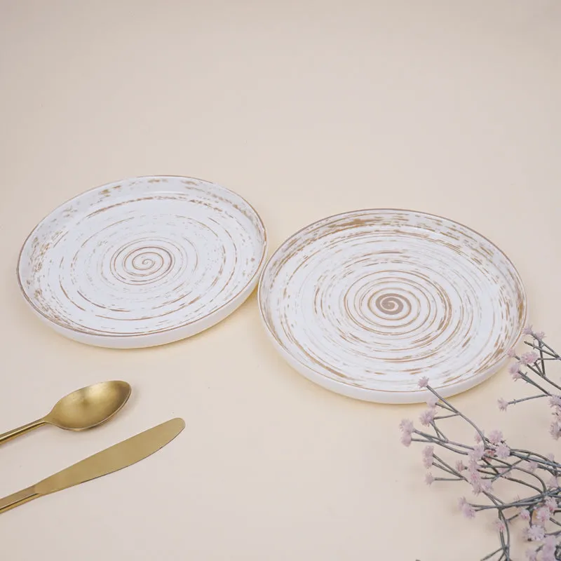 Lunar Brown Snack Plate - Set Of Two media 3