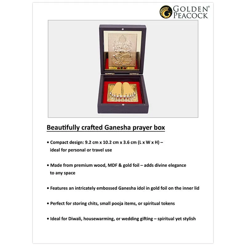 Rakshi Gift Set with Gold-Foiled Ganesha Accent - Three Piece Set media 6