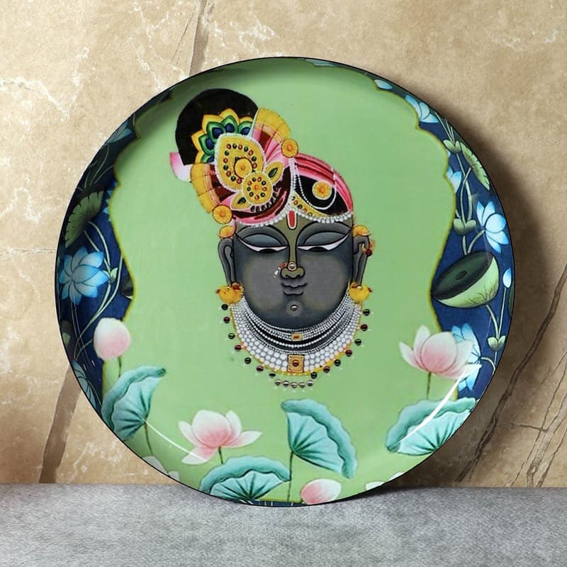 Krishna Charm Iron Wall Plate media 4