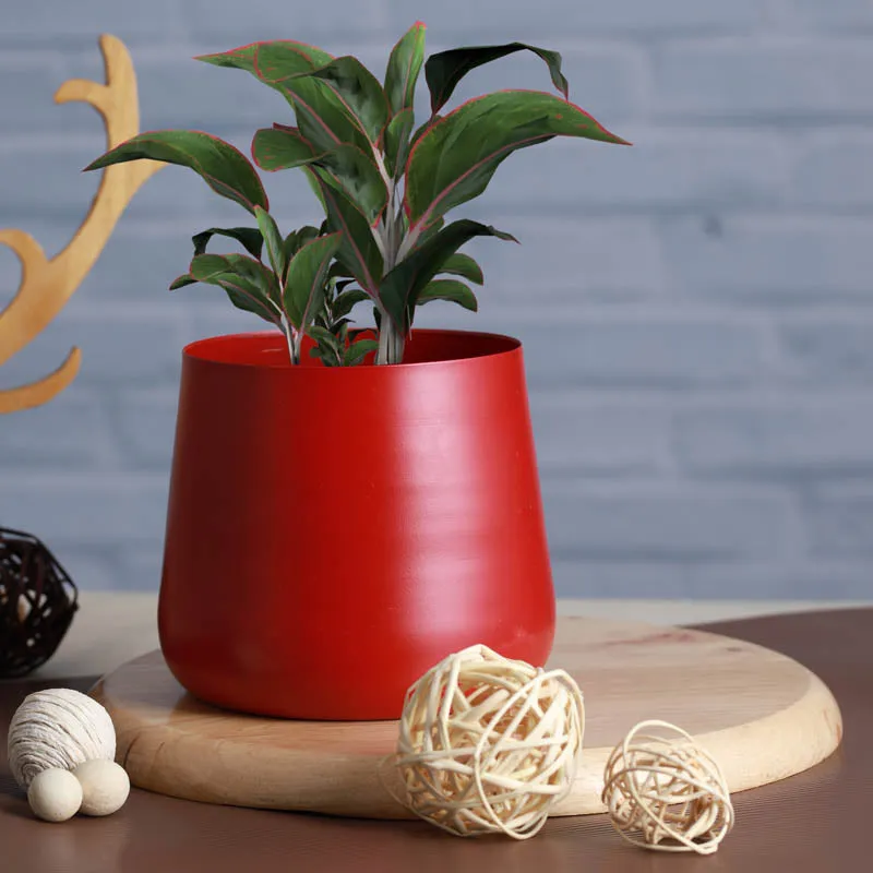Melva Handcrafted Planter - Red media 7