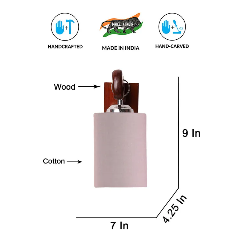 Klarion Wooden Wall Lamp - Beige media 6
