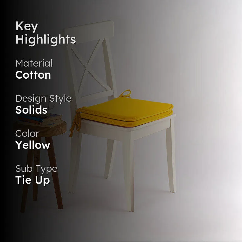Easesit Foam Chair Pad (Yellow) - Set Of Two media 2