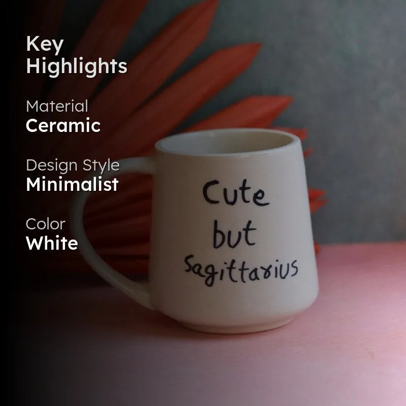Cute But Sagittarius Coffee Mug (250 mL) media 2