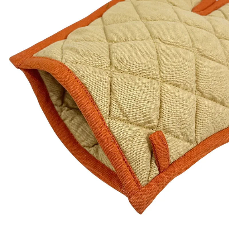 Swayam Teplo Kitchen Gloves (Beige & Red) - Set Of Two media 6
