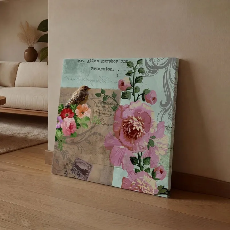 Old English Blooms Canvas Wall Art media 1