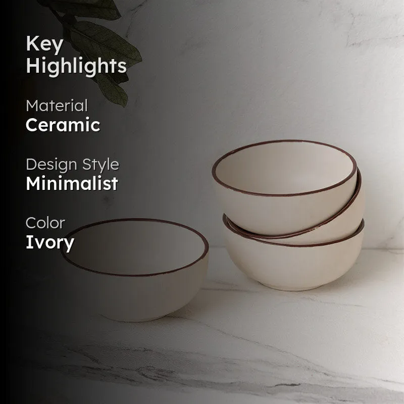 Riddo Serving Bowl (Off White) - Set Of Four media 2