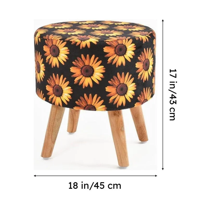 Sunburst Floral Ottoman - Multicolor media 8