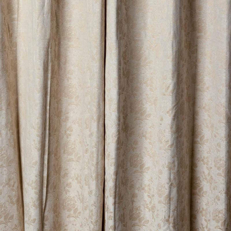 Gulaab Jacquard Curtain Single (Beige) media 3