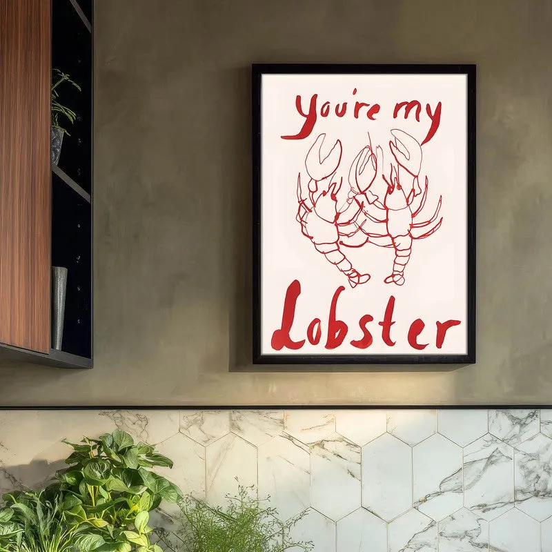 Lobster Studio Archival Canvas Wall Art - Black media 3