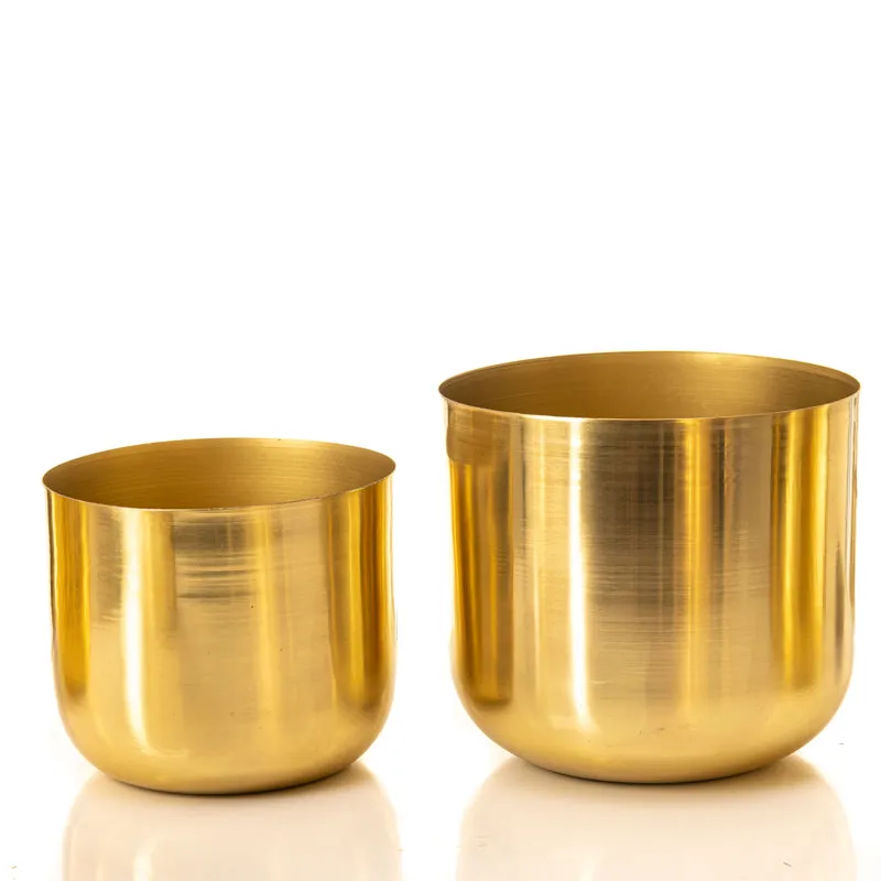 Luxe Glow Planter (Gold) - Set Of Two media 4