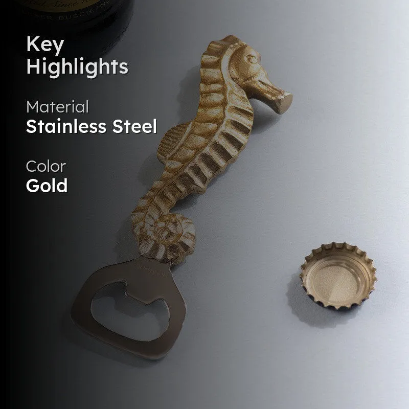 Neigh & Twist Stainless Steel Bottle Opener - Gold media 2
