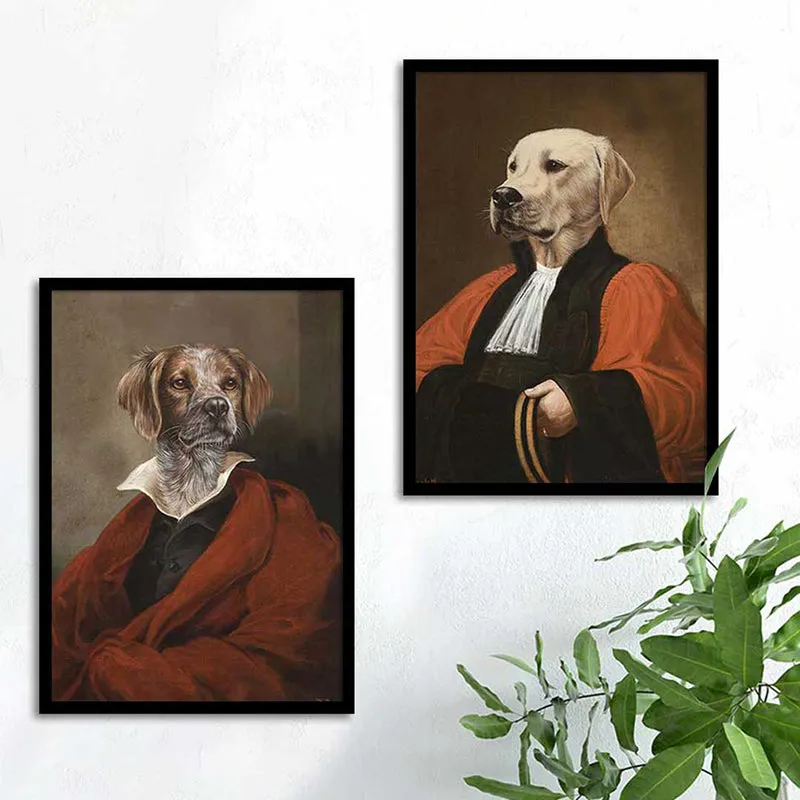 Regal Dogs Wall Art - Set Of Two media 1