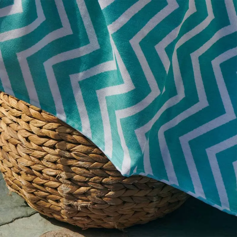Chevron Cotton Terry Bath Towel media 3