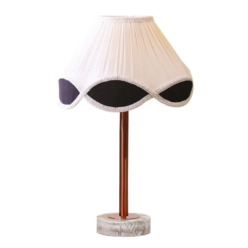 Valenica Rodin Wooden Table Lamp - White,Copper,White media 4