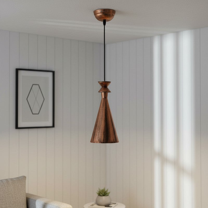 Antique Cone Iron Ceiling Lamp media 3