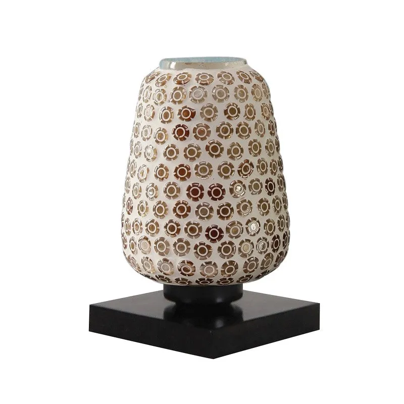 Glowara Glass Table Lamp With Wooden Base - Multicolor media 6