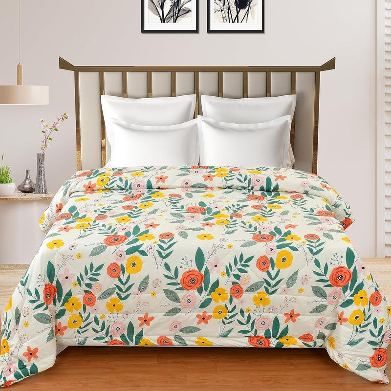 Flower Fantasy Microfiber Kids Comforters - 150 GSM