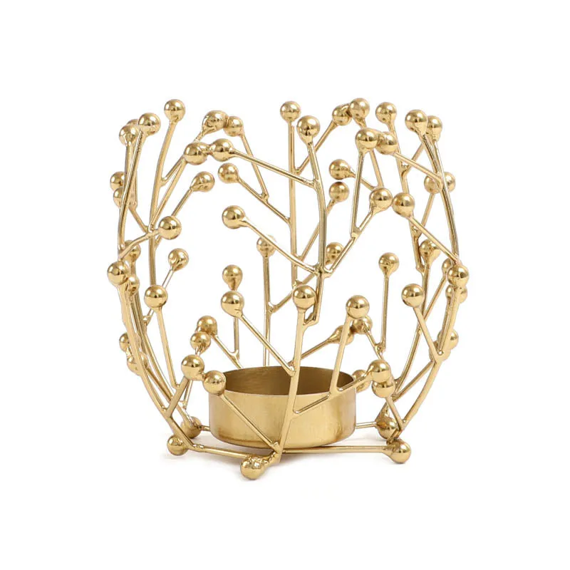 Crony Tea Light Candle Holder - Gold media 4