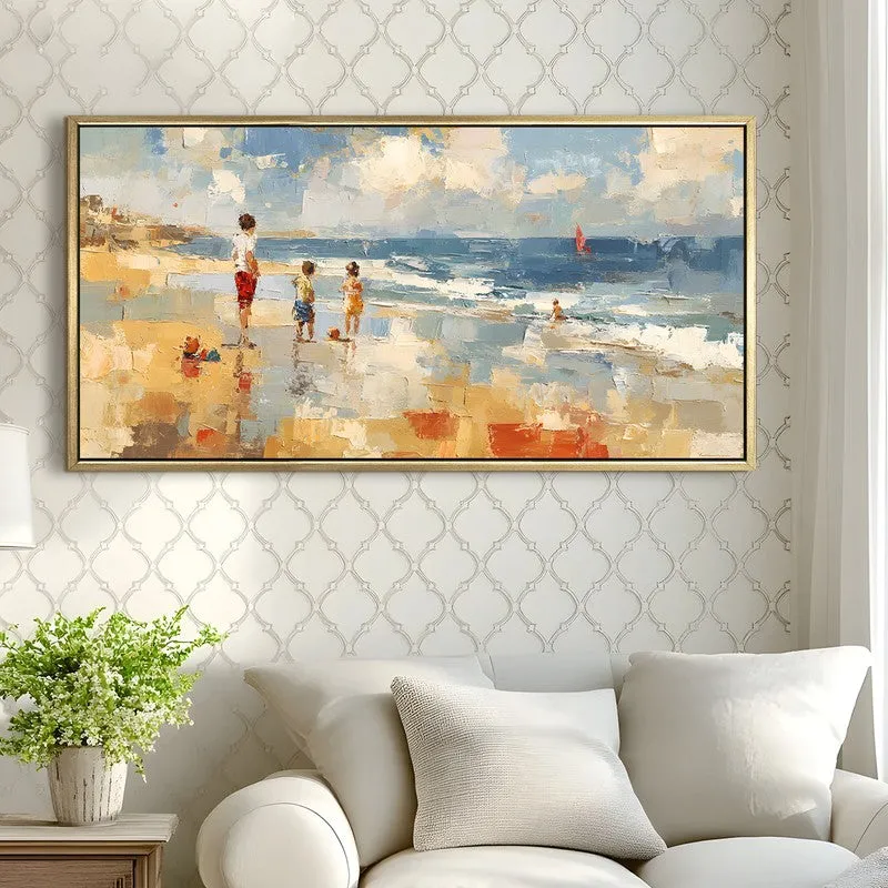 Shoreline Canvas Wall Painting With Frame media 4