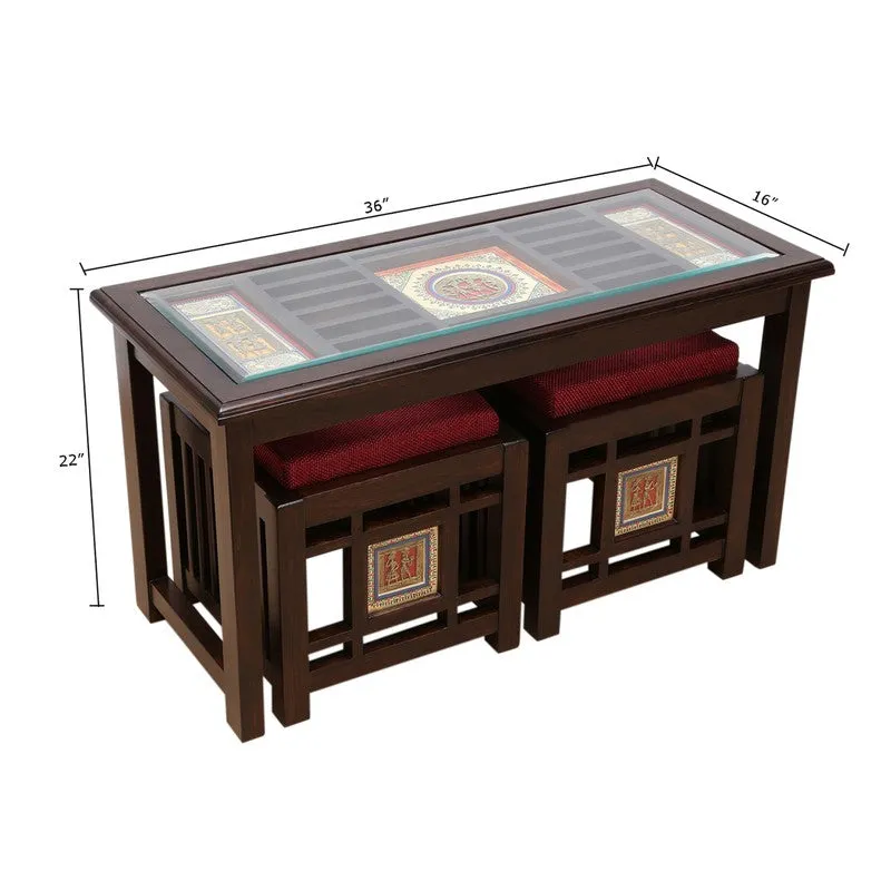 Mudra Teak Wood Center Table media 6