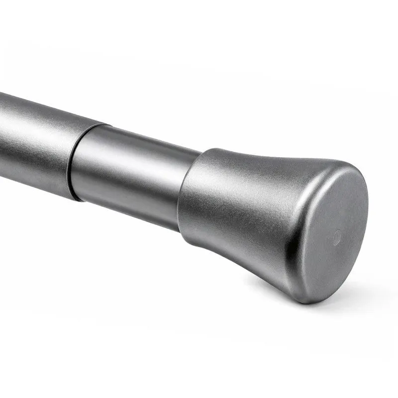 Slide Fit Extendable Metal No Drill Curtain Tension Rod - Silver - 3