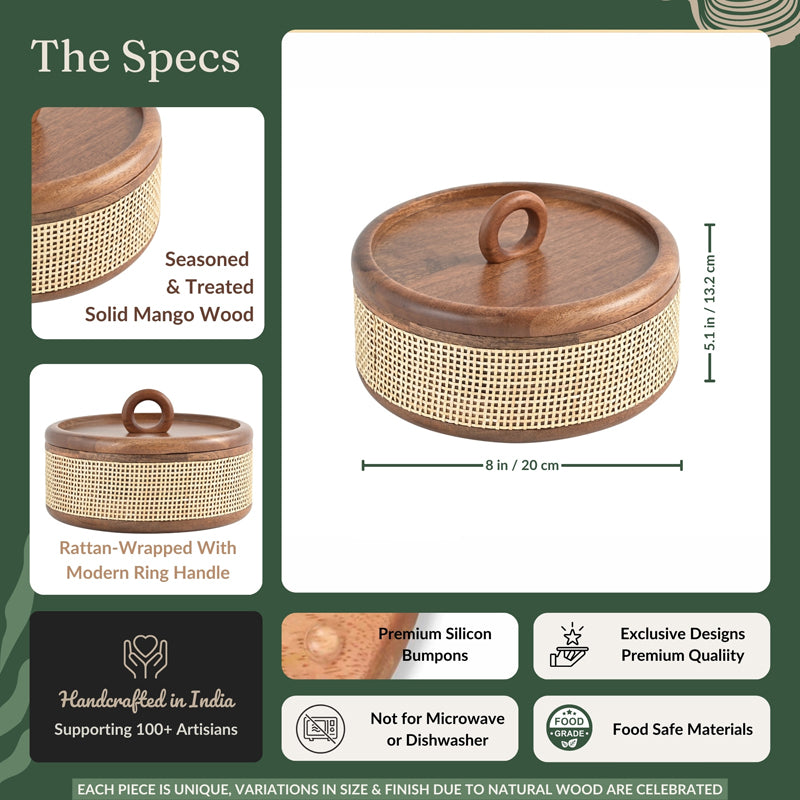 Tresso Wood Roti Box media 15