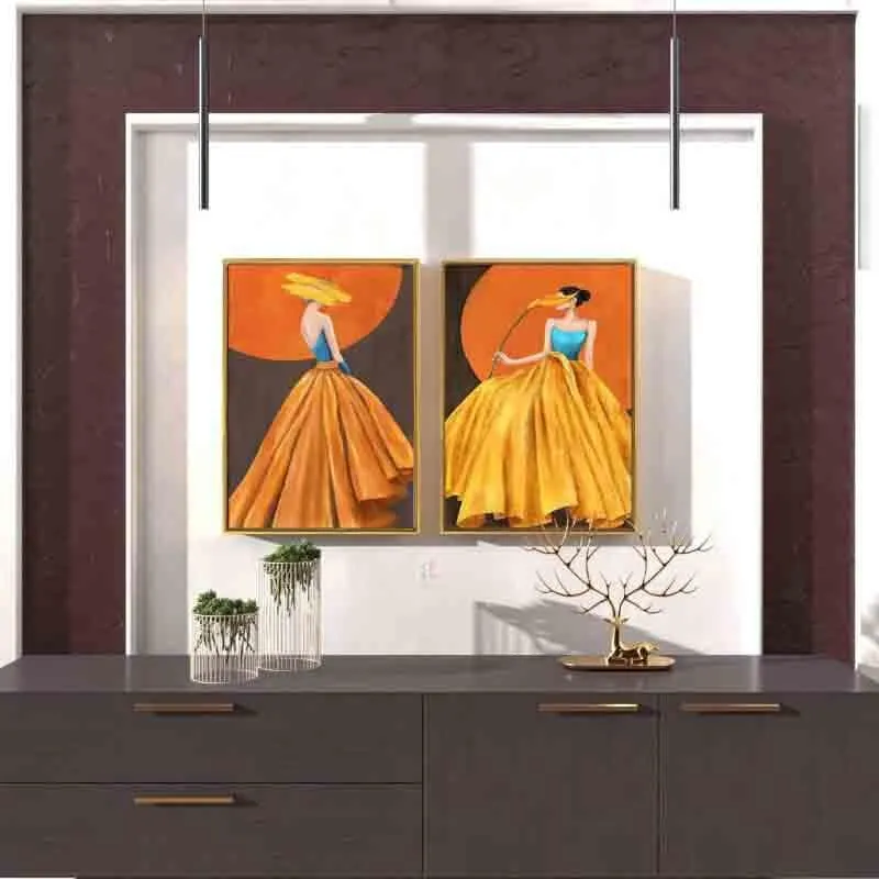 The Ladies Canvas Wall Art - Set Of Two media 1